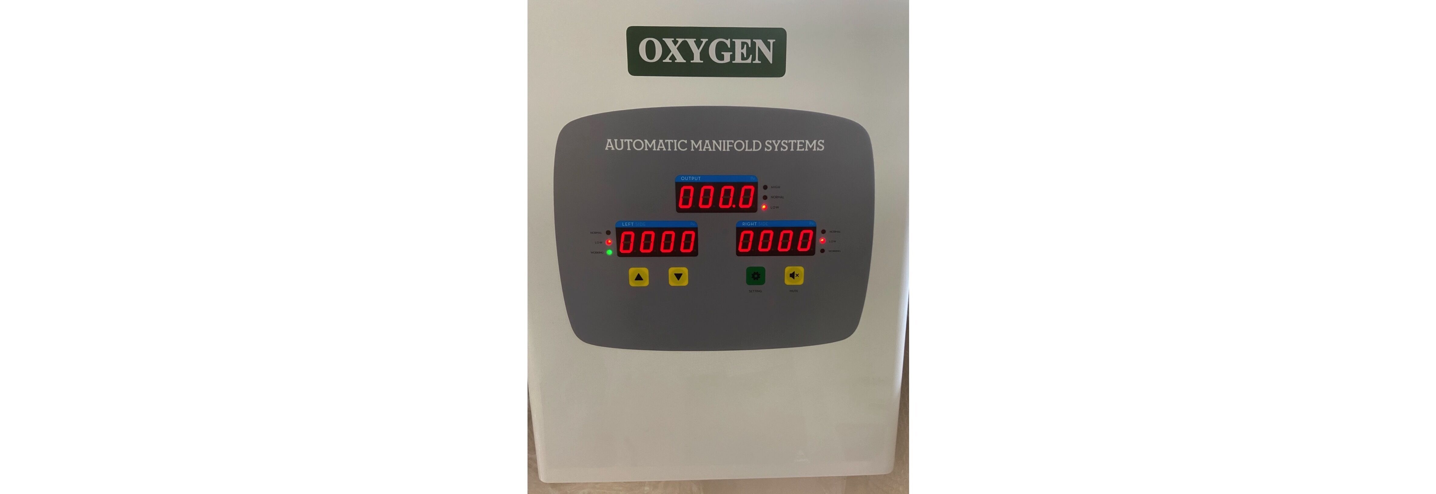 Digital Automatic Manifold for Medical Cylinder Gas Station_เครื่องควบคุมการจ่ายก๊าซจากถังก๊าซทางการ