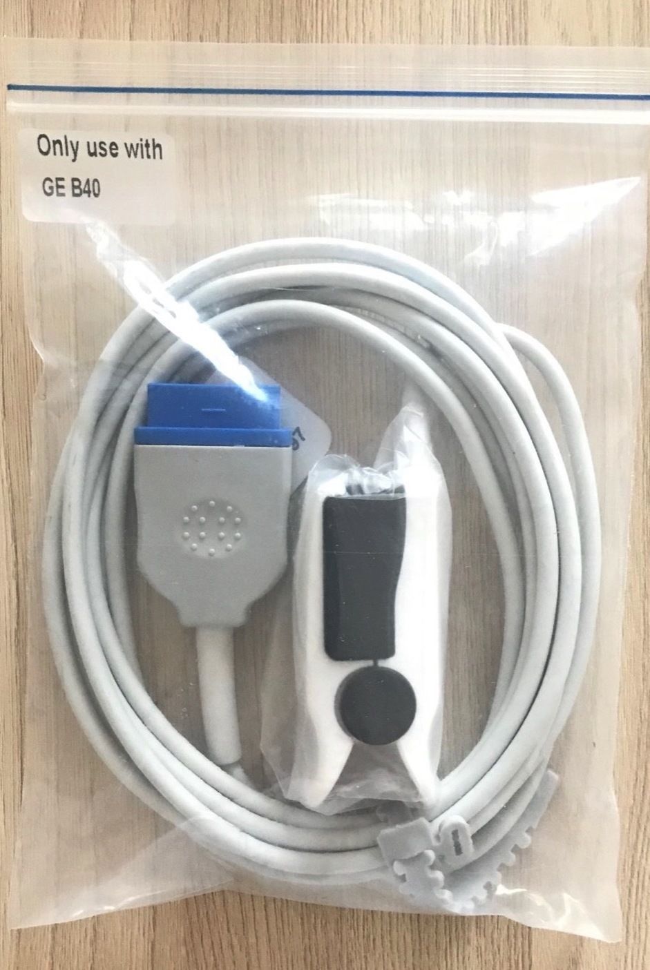 Spo2 Adult cable for Patient Monitor GE B40_สายวัดแซทปริมาณออกซิเจนในเลือดสำหรับเครื่องมอนิเตอร์ผู้ป่วย GE รุ่น B40