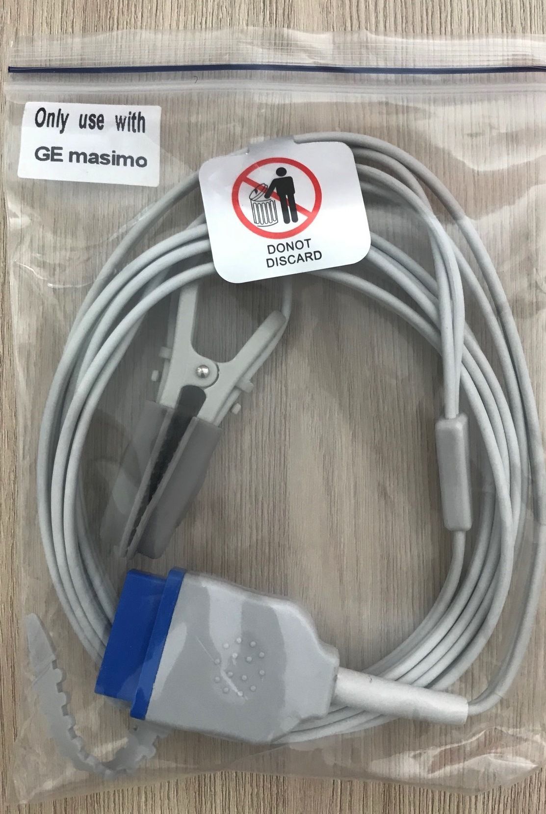 Spo2 Animal Clip Cable for GE Dash 2500_สายเคเบิ้ลวัดแซทแบบหนีบหูสำหรับสัตว์เครื่องมอนิเตอร์ จีอี  GE Dash 2500