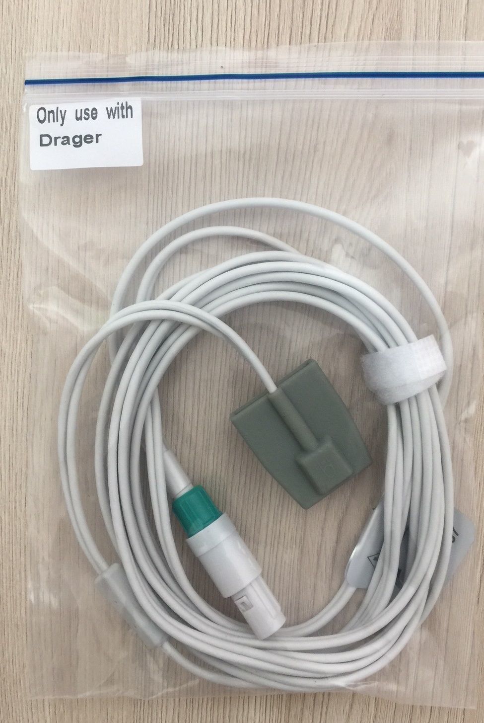 Spo2 Child probe cable for Draeger Vista120_สานโพรบเซนเซอร์วัดแซทสำหรับเด็กโตเครื่องวัดสัญญาณชีพ Draeger Vista120