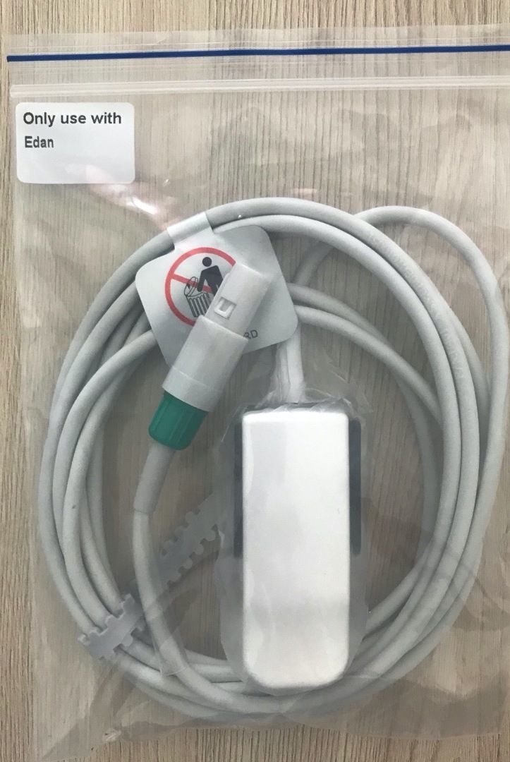 Spo2 Adult cable for patient monitor Edan_สายโพรบวัดออกซิเจนปลายนิ้วเครื่องมอนิเตอร์สัญญาณชีพผู้ป่วยอีดาน