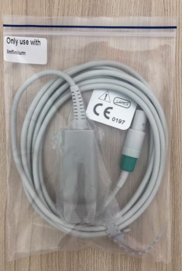 Spo2 Adult cable O2Sat cable for Infinium Omni II_สายโพรบวัดแซทออกซิเจนปลายนิ้วผู้ใหญ่เครื่อง Infinium รุ่น Omni II
