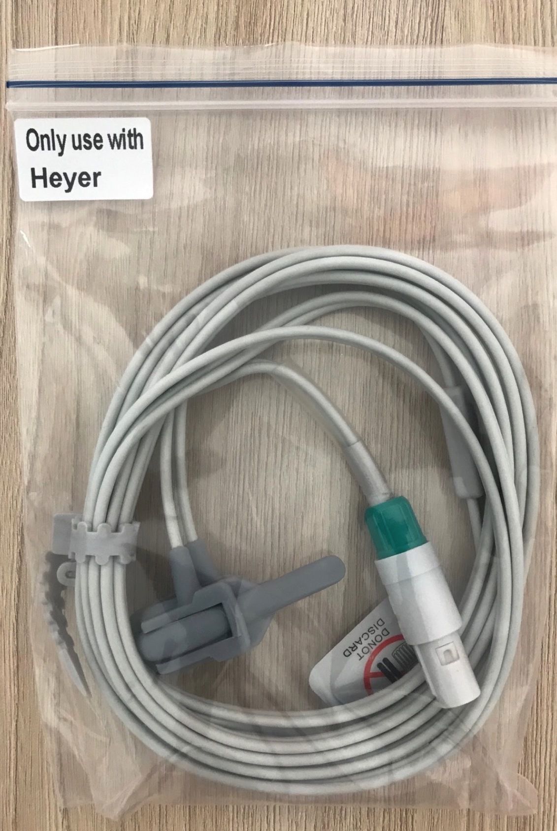 Spo2 Neonate wrap cable O2Sat cable for Heyer Scalis_สายแซทโพรบวัดออกซิเจนปลายนิ้วแบบพันนิ้วเท้าสำหรับทารกเครื่องมอนิเตอร์ Heyer Scalis