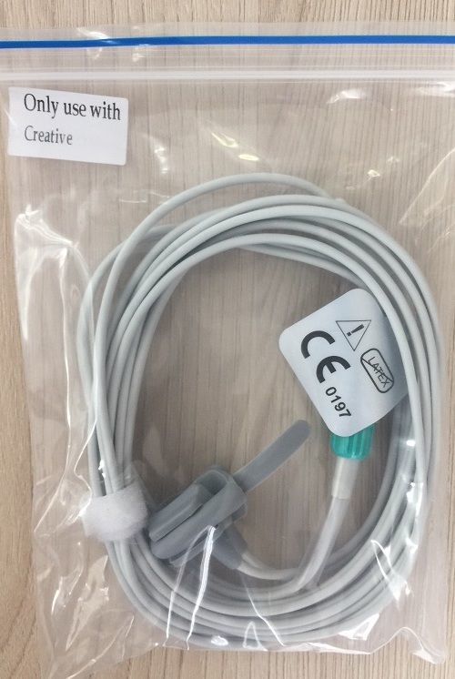 Spo2 Neonate wrap sensor cable O2Sat Neonate cable for Creative PC-66B_สายโพรบวัดออกซิเจนในเลือดวัดดออกซิเจนที่ปลายนิ้วเท้าสำหรับทารกเครื่อง Creative PC-66B 