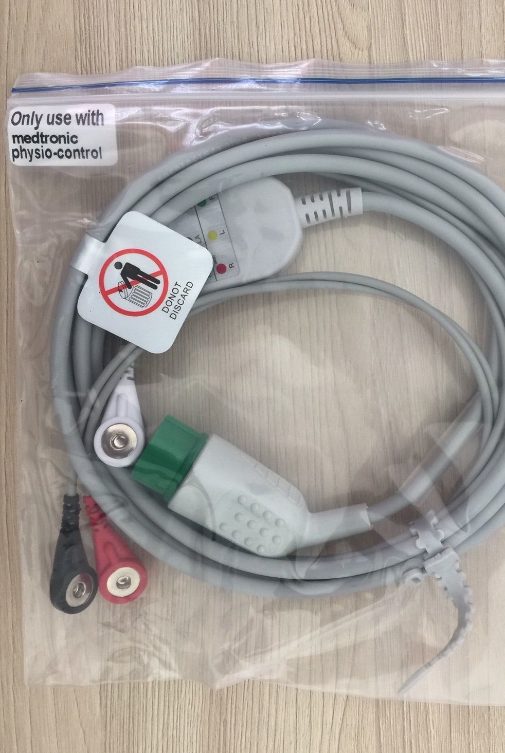 ECG cable for Defibrillator Physio control Medtronic Lifepak 20_สายอีจีเครื่องกระตุกไฟฟ้าหัวใจเครื่องช๊อคไฟฟ้าหัวใจ Medtronic รุ่น Lifepak 20