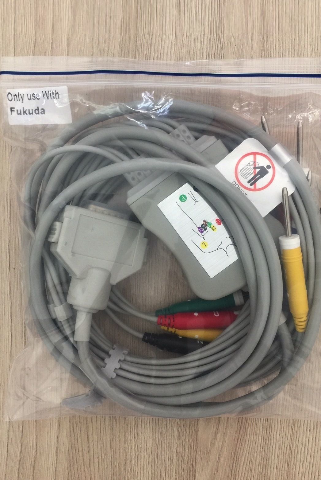 EKG Cable for Fukuda Denshi CardiMax FX-7402_สายอีเคจีเคเบิ้ลเครื่องวัดคลื่นไฟฟ้าหัวใจ Fukuda รุ่น FX7402
