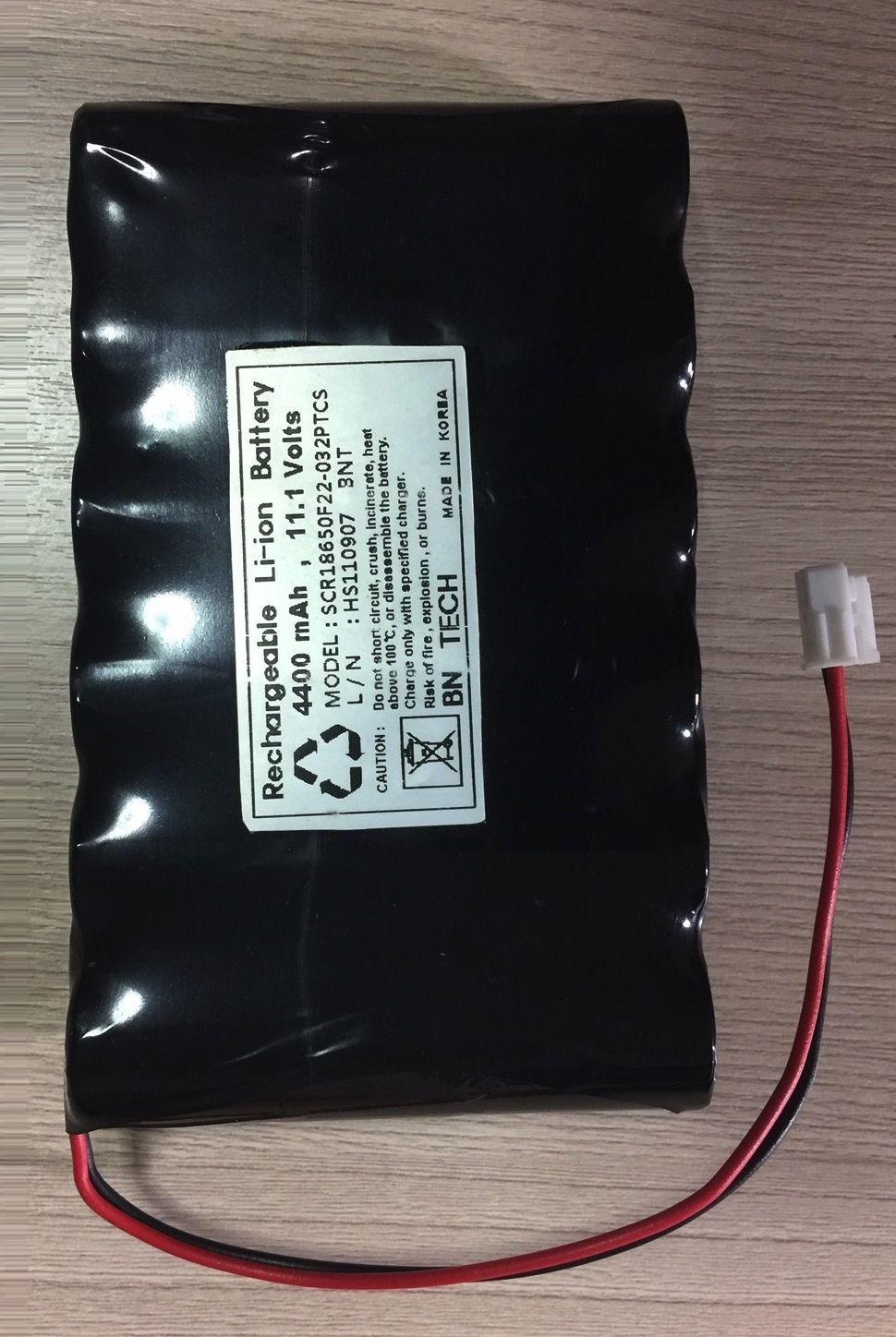 KOREA Battery Li-ion 11.1 Volt Model SCR18650F22-032PTCS BN TECH_แบตเตอรี่เครื่องมอนิเตอร์เกาหลี แบบ ลิเที่ยม ไออ้อน ขนาด 11.1 โวลต์