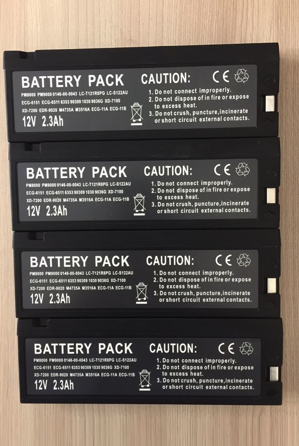 SLA Battery 12V 2.3Ah replacement for Bedside Monitor_แบตเตอรี่แห้งแบบวีดีโอ ขนาด 12 โวลต์ 2.3 แอมปฺ แบตเตอรี่สำหรับเครื่องมอนิเตอร์ผู้ป่วย