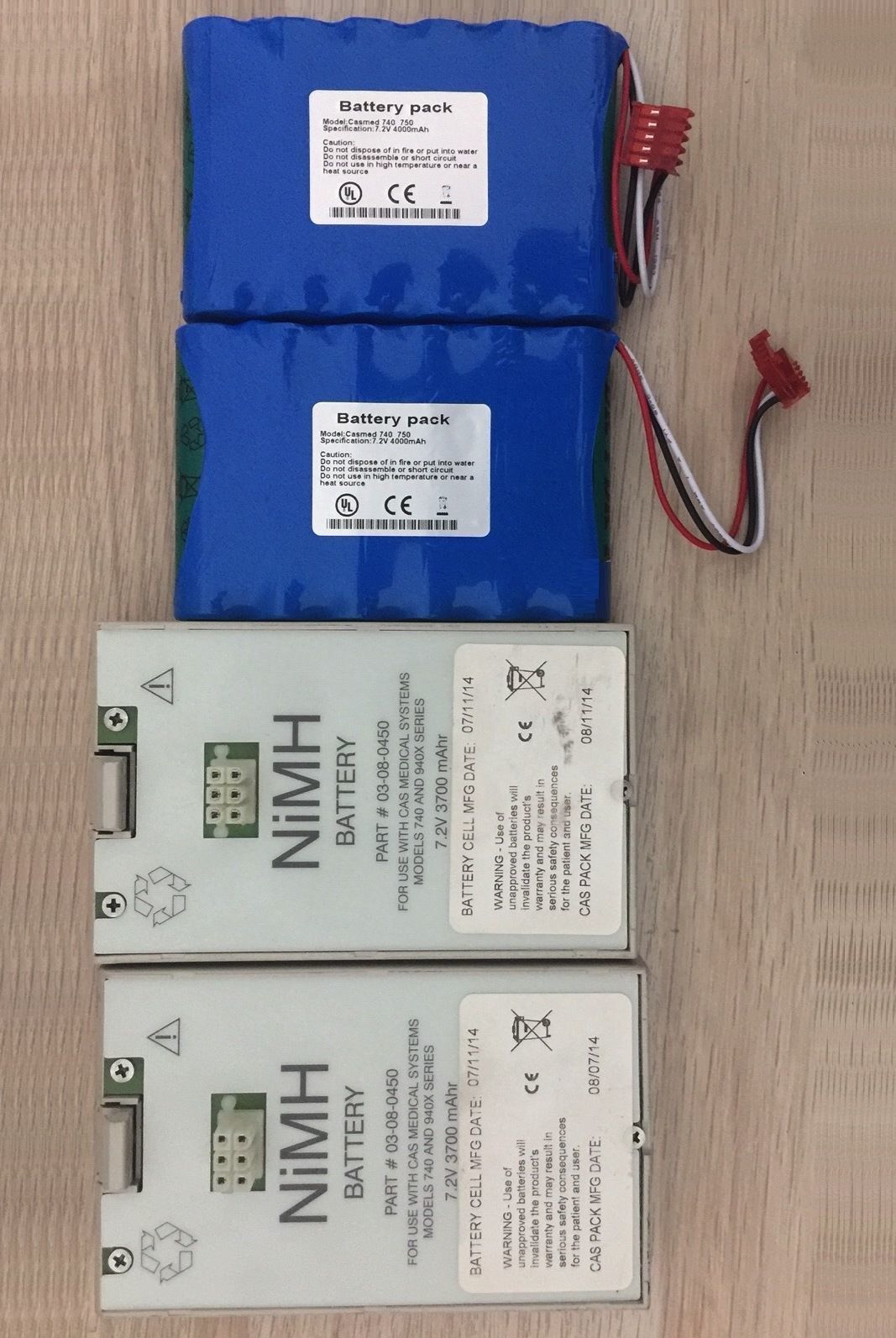 Battery for Vital Sign Monitor Casmed 740 Ni-Mh 7.2V 4000 mAh_แบตเตอรี่เครื่องมอนิเตอร์ผู้ป่วย Casmed 740