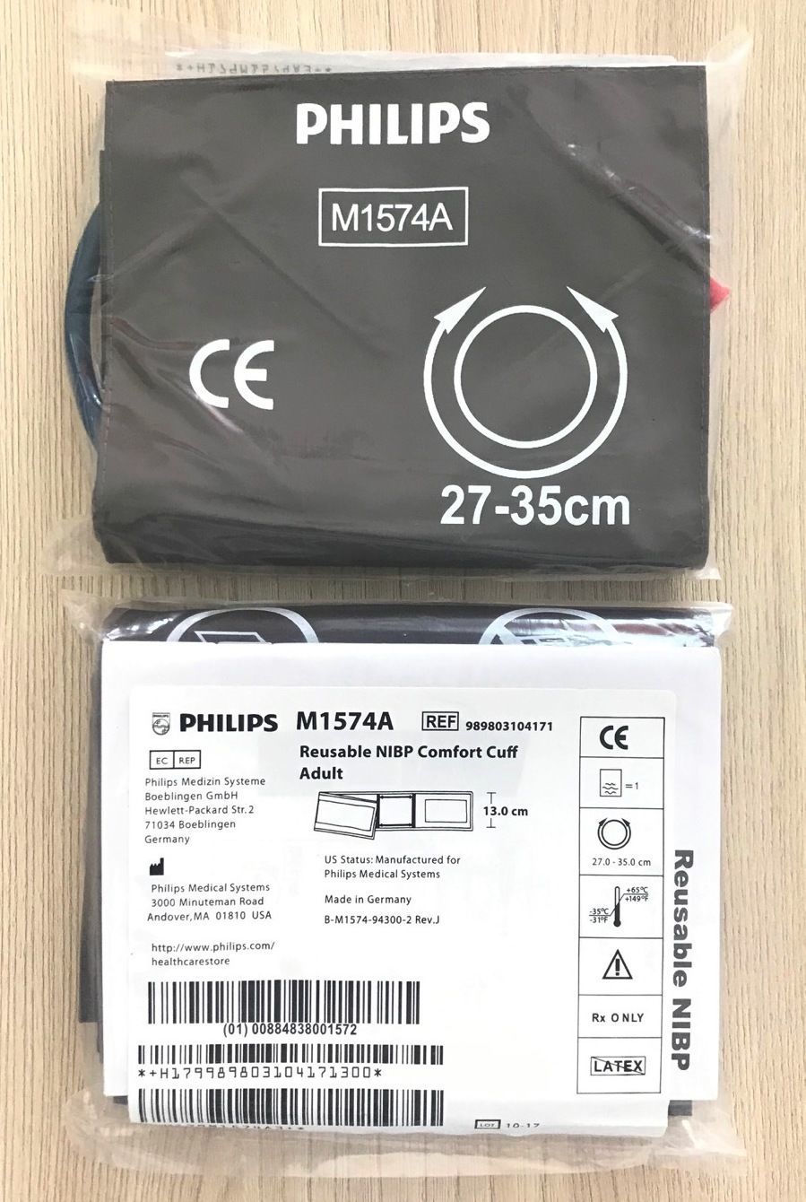 Philips M1574A Comfort Care Cuff Adult 27-35 cm_ผ้าพันแขนวัดความดันฟิลิปส์ Philips M1574A สำหรับผู้ใหญ่