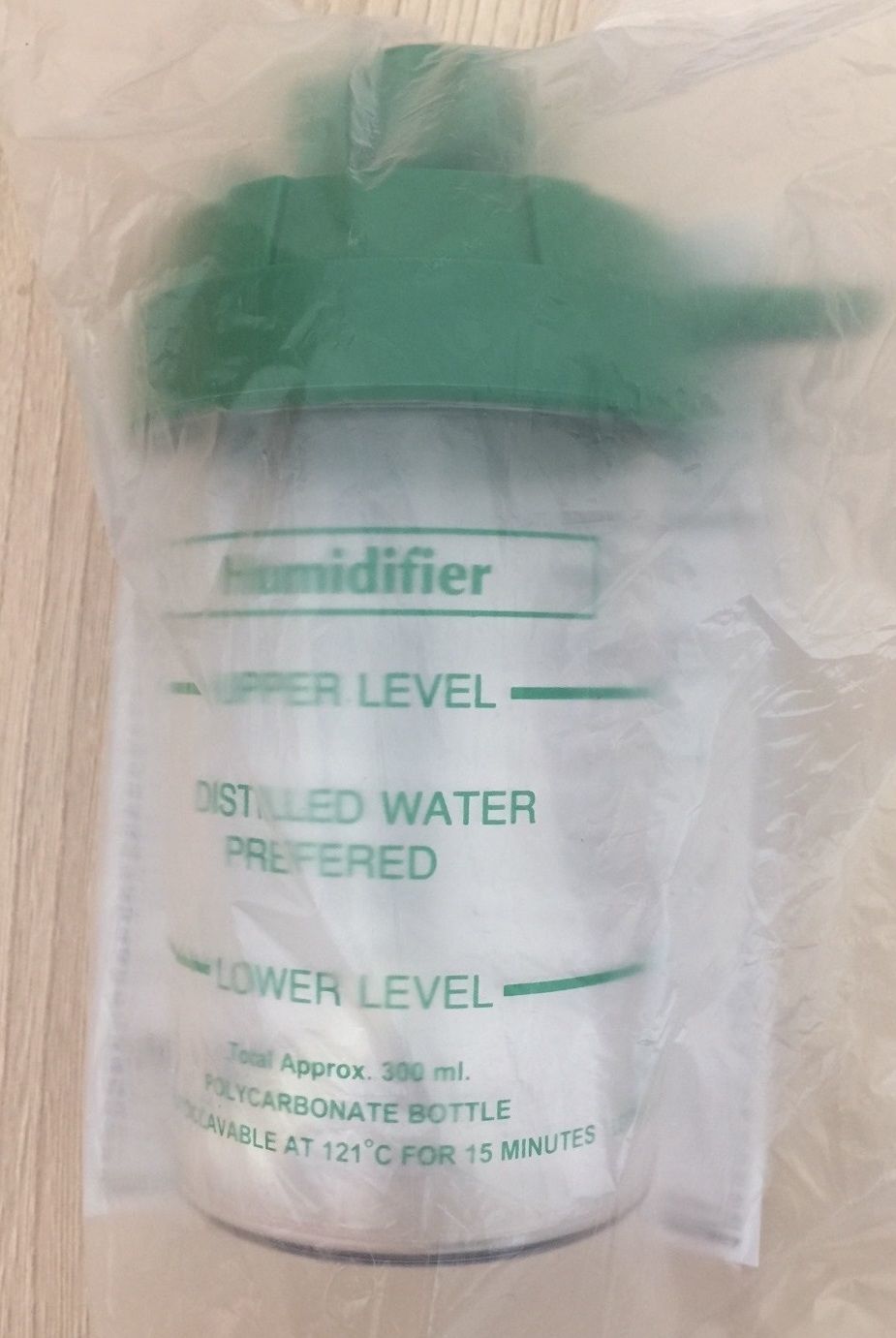 Bubble Humidifier Bottle for O2 Flow Meter Humidifier Bottle for Oxygen Therapy_กระป๋องน้ำขวดน้ำให้ความชื้นผู้ป่วยขวดให้ความชื้นก๊าซออกซิเจน