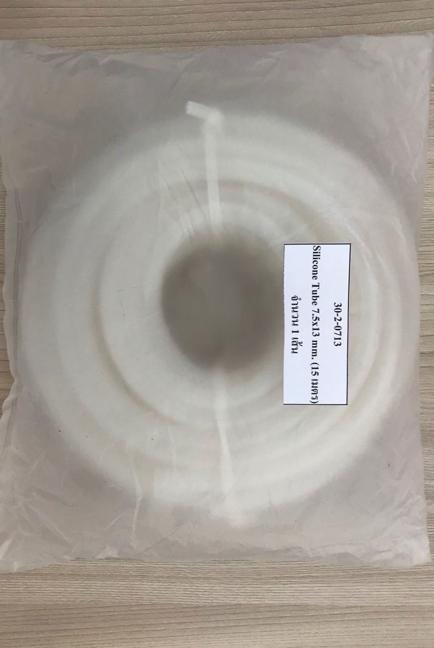 Suction hose Silicone tube ID 7.5 mm x OD 13 mm_สายยางซิลิโคนสำหรับใช้ทางการแพทย์สายท่อยางซิลิโคนทางการแพทย์ ขนาดวงใน 13.5 มม วงนอก 13 มม ม้วนยาว 15 เมตร