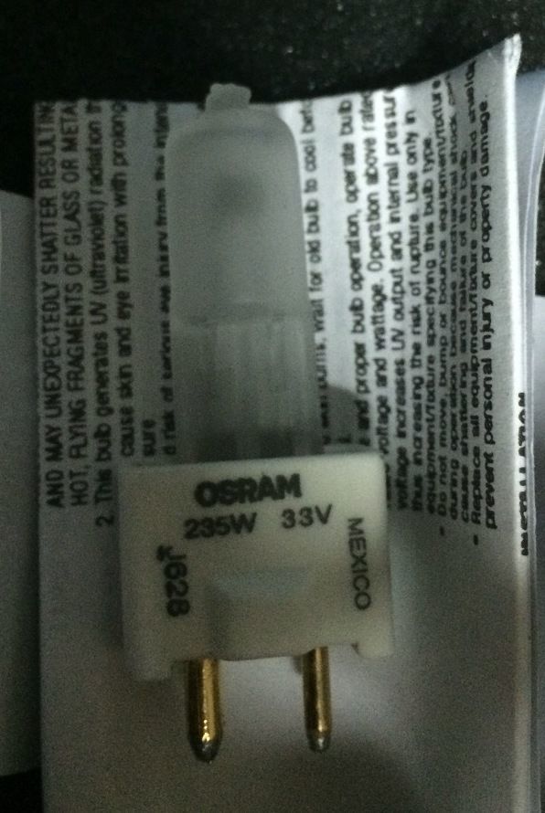 Halogen OSRAM 33V 235W for Surgical light Amsco_หลอดไฟโคมไฟผ่าตัด AMCO ขนาด 33 โวลต์ 235 วัตต์