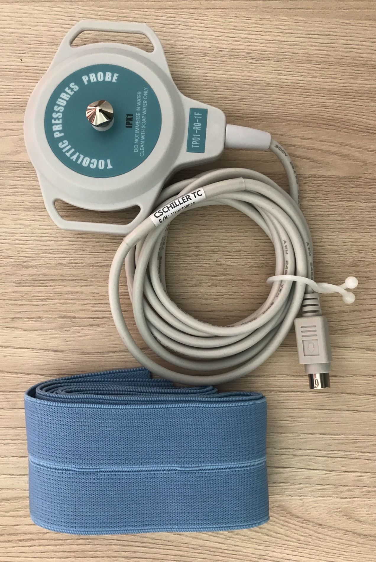 Toco Transducer probe for NST Monitor Monitor Fetal Monitor Schiller Argus_สายโพรบโตโคทรานส์ดิวเซอร์โพรบสำหรับเครื่องบันทึกการบีบตัวของมดลูก และอัตราการเต้นของหัวใจทารกในครรภ์ Schiller รุ่น Argus