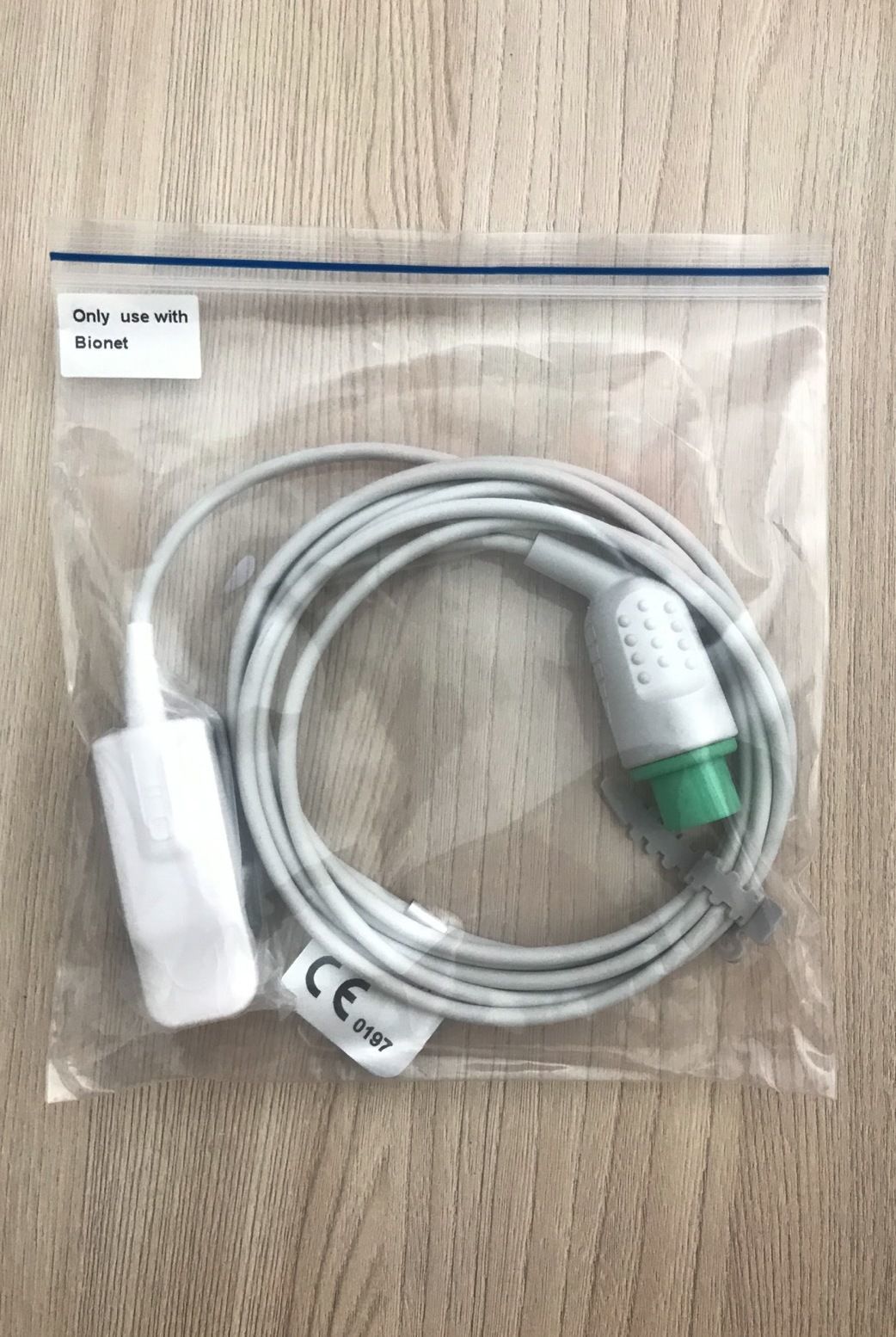 Spo2 Sensor Adult cable for Vital Sign Monitor Bionet & Econet compact5_สายโพรบวัดแซทเครื่องมอนิเตอร์ผู้ป่วย Bionet และ Econet รุ่น Compact 5