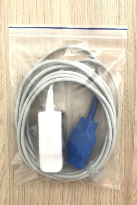 Spo2 Adult cable sensor for Vital Sign  Monitor Northern Meditec Aquarius_สายแซทโพรบเคเบิ้ลวัดออกซิเจนที่ปลายนิ้วเครื่องมอนิเตอร์ผู้ป่วย Northern รุ่น Aquarius