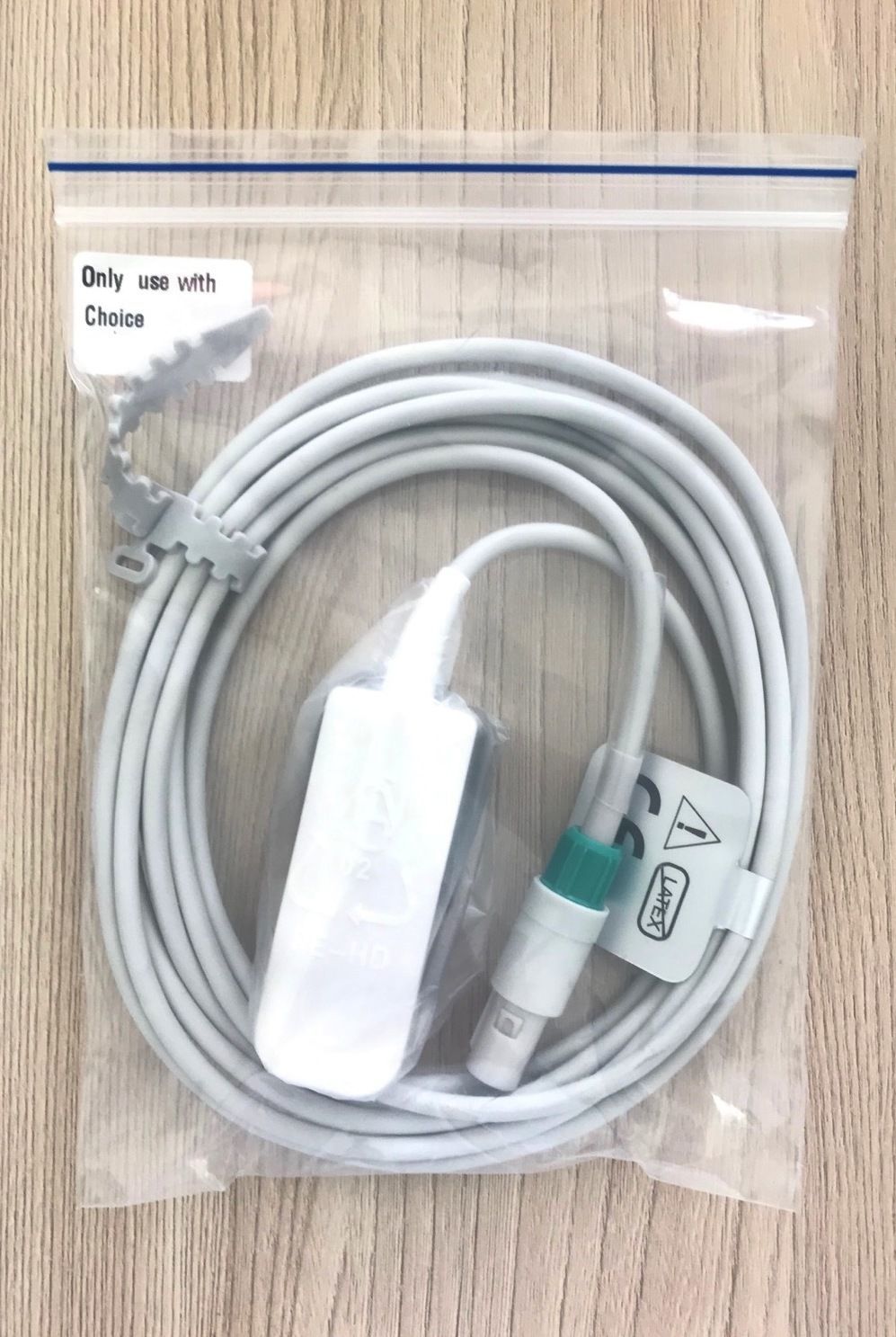 Spo2 Adult cable Spo2 probe for patient monitor ChoiceMed M50E_สายโพรบวัดออกซิเจนปลายนิ้วเครื่องมอนิเตอร์ผู้ป่วย ChoiceMed รุ่น M50E