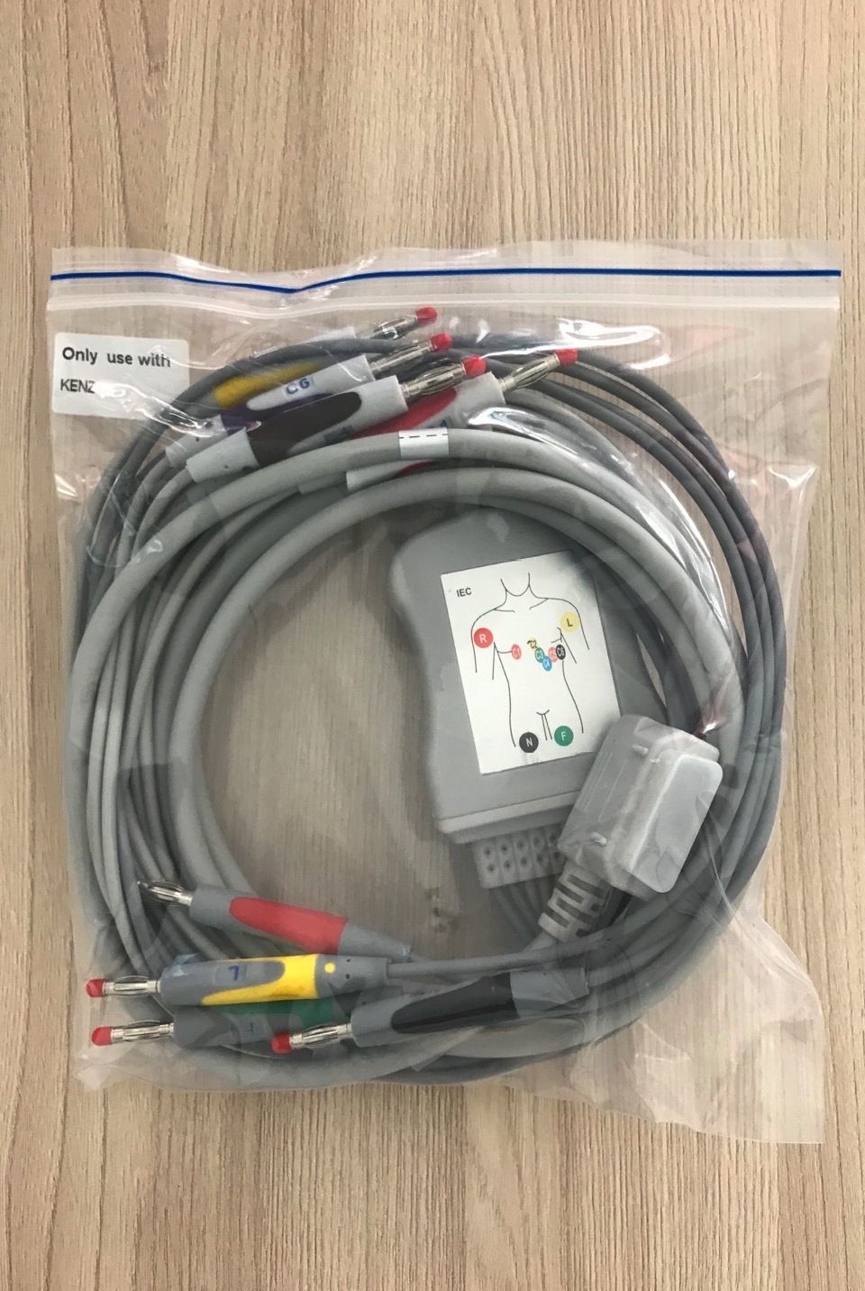 EKG Cable for EKG Recorder unit Kenz Cardico 1210_สายอีเคจีเคเบิ้ลสำหรับเครื่องวัดบันทึกค่าคลื่นไฟฟ้าหัวใจอีเคจียูนิต Kenz jpeg