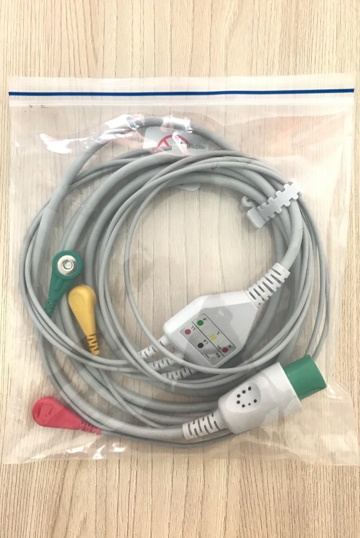 ECG 3 lead wire cable for Patient Monitor Votem VP-700_สายอีซีจีเคเบิ้ลเครื่องวัดสัญญาณชีพผู้ป่วย Votem รุ่น VP-700