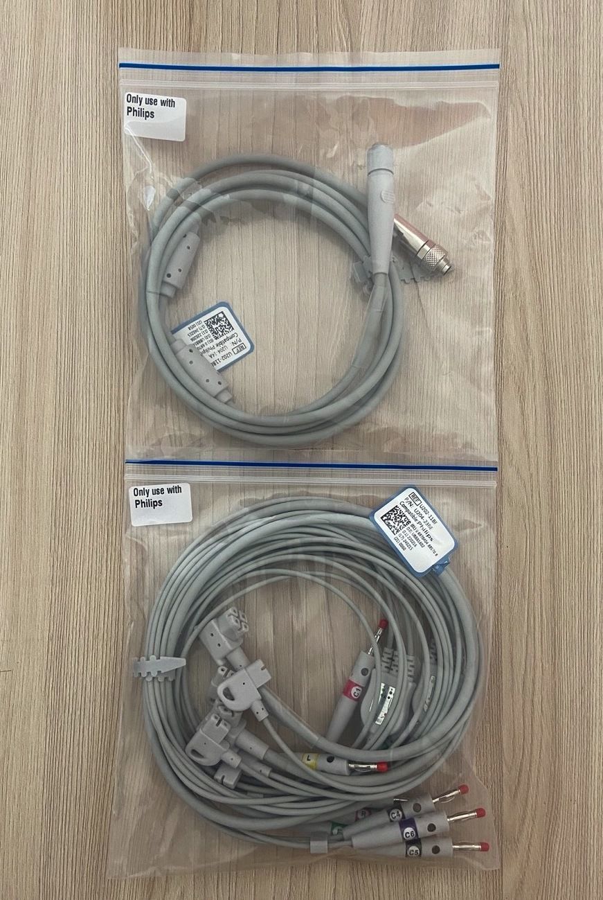 ECG Patient data cable & ECG lead wire set for Philips Pagewriter TC30_ชุดสายอีซีจีอีเคจีสำหรับเครื่องวัดบันทึกคลื่นไฟฟ้าหัวใจฟิลิปส์ รุ่น TC30 