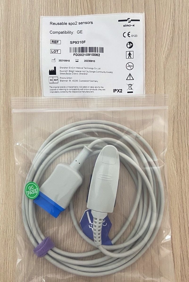 Spo2 Adult sensor cable Nellcor Oximax for Patient Monitor GE_สายเคเบิ้ลออกซิเจนแซทโพรบเครื่องวัดสัญญาณชีพ GE