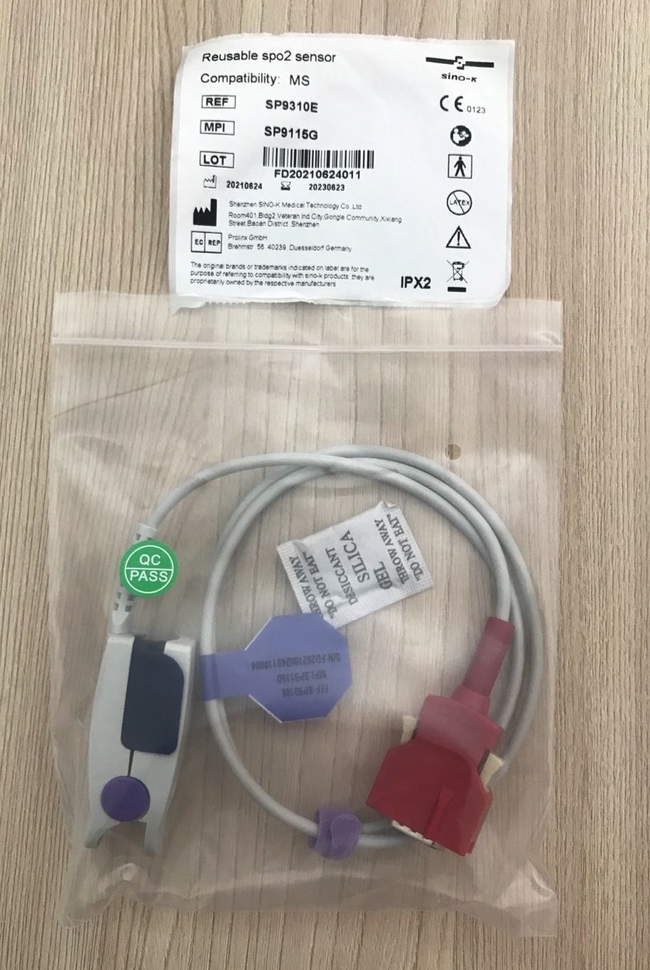 Spo2 Adult Masimo 20 pins cable for Patient Monitor Siare Neptune_สายแซทโพรบเคเบิ้ลเครื่องวัดสัญญาณชีพผู้ป่วย Siare รุ่น Neptune
