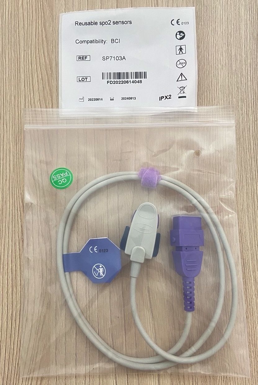 Spo2 Child clip cable for Patient Monitor BCI_สายแซทโพรบวัดออกซิเจนที่ปลายนิ้วเครื่องมอนิเตอร์ผู้ป่วย BCI