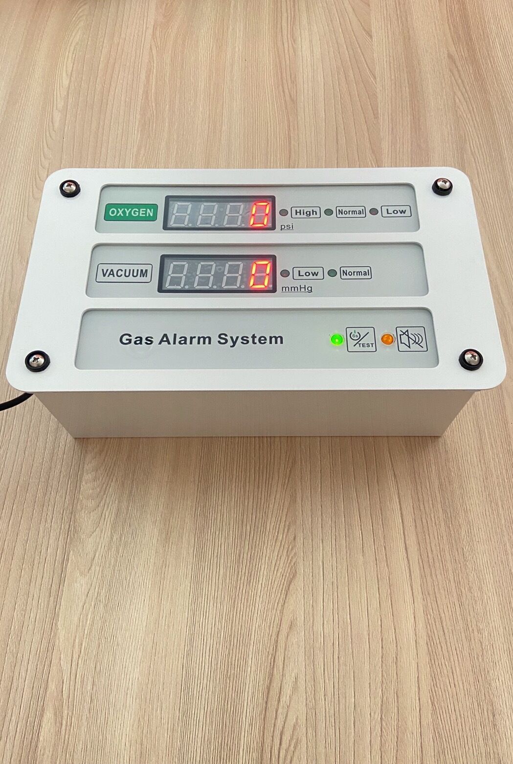 Oxygen & Vac Gas Digital Alarm for Hospital Central Pipeline System_เครื่องเตือนแรงดันก๊าซทางการแพทย์ระบบไปป์ไลน์โรงพยาบาลแบบ 2 ชนิดก๊าซ
