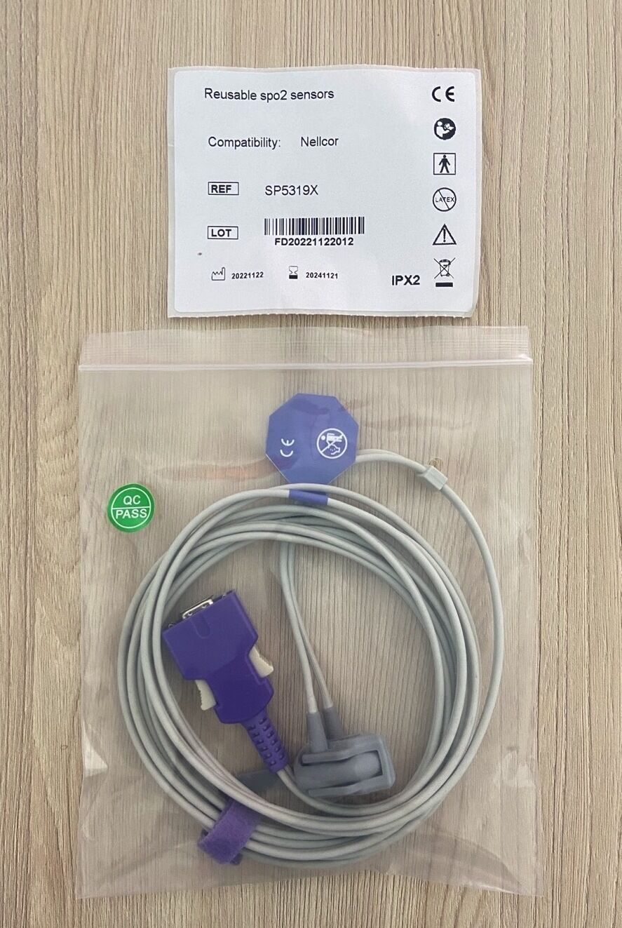 Spo2 Neonate wrap sensor Nellcor Oximax Doc-10 cable_สายโแซทโพรบเคเบิ้ลสำหรับทารก Nellcor Oximax