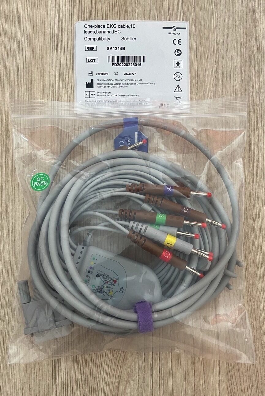 EKG Cable for EKG Recorder unit Schiller_สายอีเคจีเครื่องวัดบันทึกค่าคลื่นไฟฟ้าหัวใจ Schiller