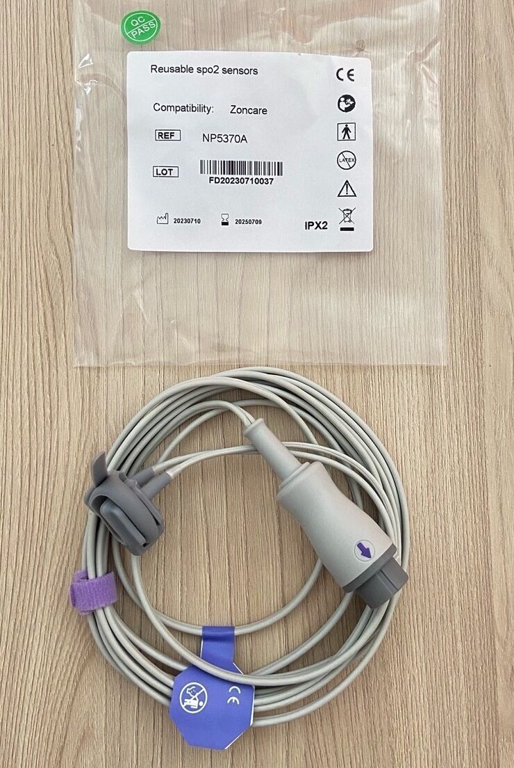 Spo2 Neonate wrap sensor cable for Zoncare VIS13 VIS15_สายแซทโพรบเคเบิ้ลสำหรับทารกเครื่องมอนิเตอร์ผู้ป่วย Zoncare รุ่น VIS13 และ VIS15