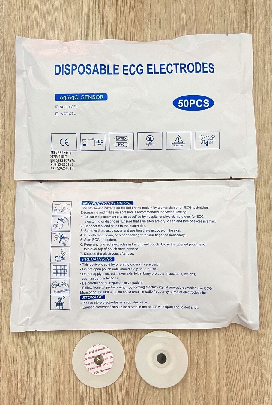 Disposable ECG Electrode Adult_แผ่นอีซีจีอิเล็กโทรด