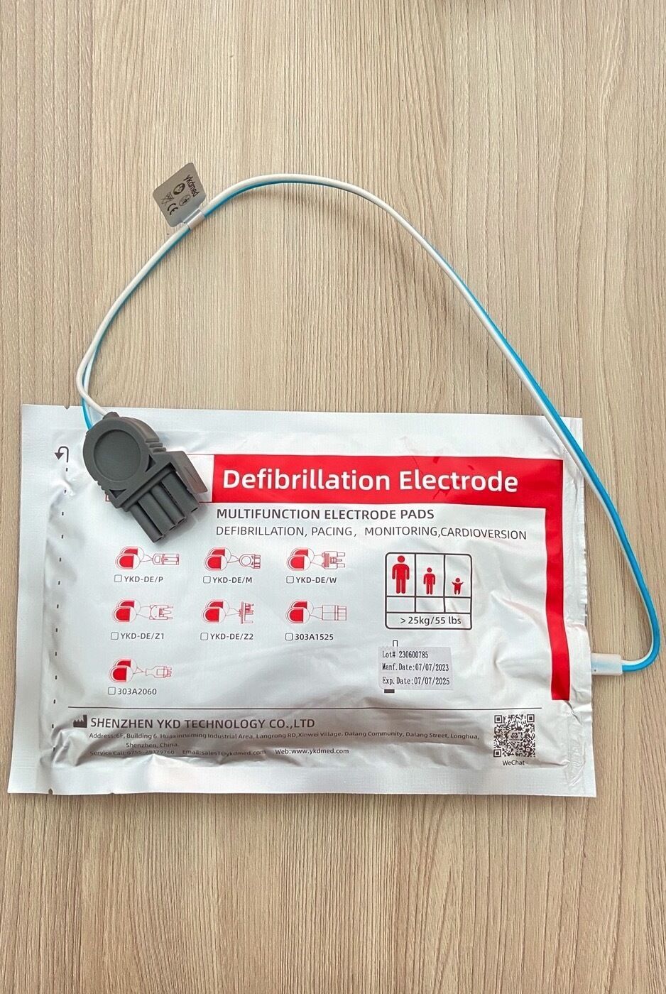 Compatible AED Adult Pad Medtronic Lifepak 1000_แผ่นแพดเครื่องเออีดี เมดทรอนิค