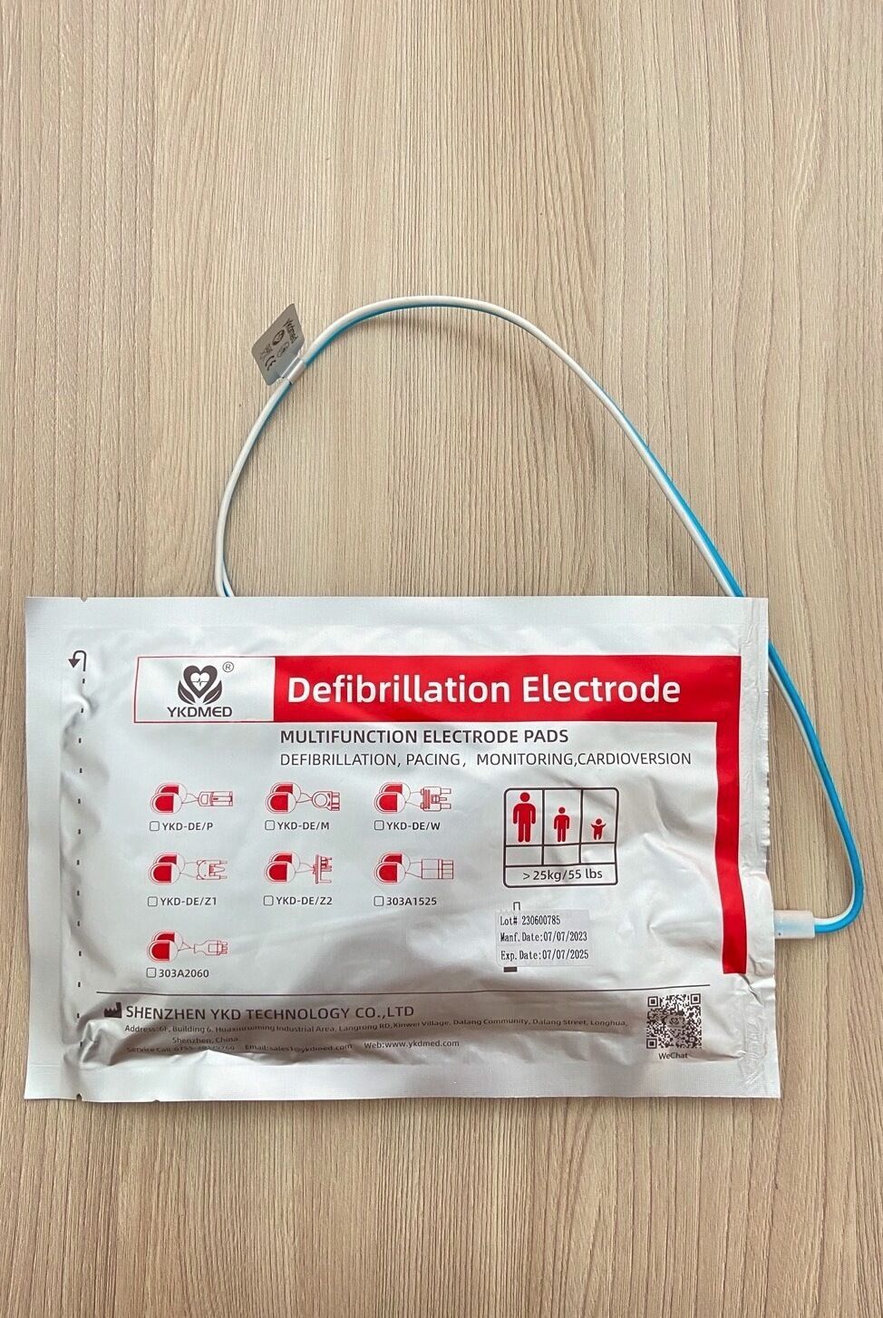Compatible Defibrillation electrode pad_แผ่นอิเล็กโทรดแพดสำหรับเครื่องกระตุกหัวใจด้วยไฟฟ้าทุกรุ่นทุกชนิด