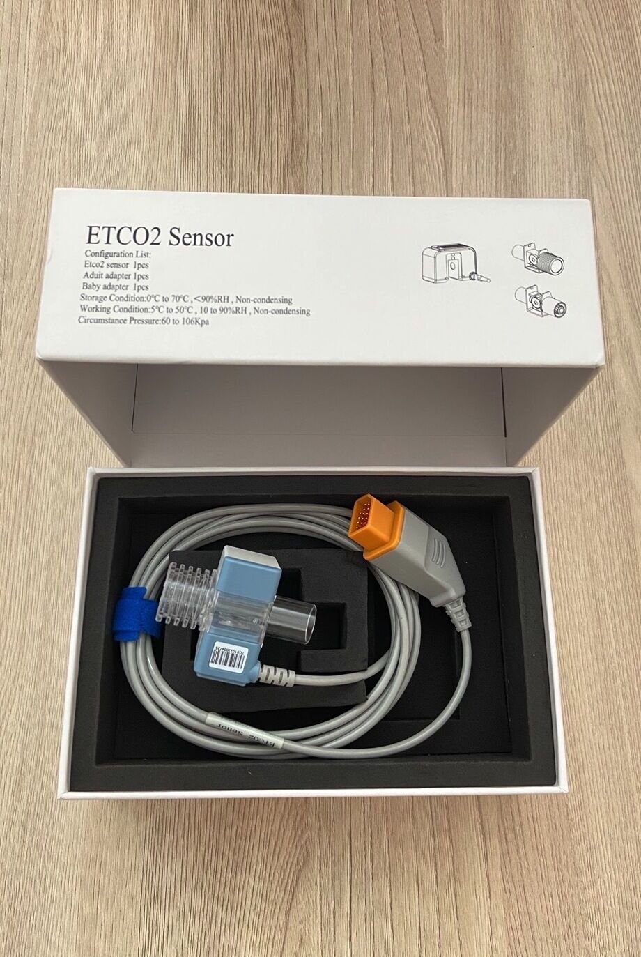 ETCO2 Sensor probe cable for Nihon Kohden_ชุดสายเซนเซอร์วัดปริมาณก๊าซ Co2 ลมหายใจออกสำหรับเครื่องมอนิเตอร์ Nihon